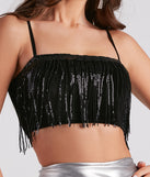With fun and flirty details, Make It Dazzle Sequin Velvet Crop Top shows off your unique style for a trendy outfit for the summer season!
