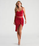 With fun and flirty details, So Haute Glitter Knit Crop Top shows off your unique style for a trendy outfit for the summer season!