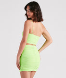 With fun and flirty details, Miami Nights One-Shoulder Crop Top shows off your unique style for a trendy outfit for the summer season!