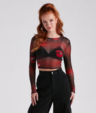 With fun and flirty details, A Kiss On The Lips Mesh Crop Top shows off your unique style for a trendy outfit for the summer season!