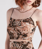 With fun and flirty details, Paradise Bound Tropical Print Crop Top shows off your unique style for a trendy outfit for the summer season!