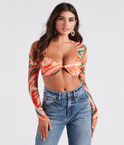 With fun and flirty details, Bold Allure Watercolor Print Bra Top shows off your unique style for a trendy outfit for the summer season!