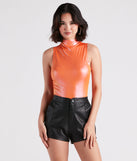 Star Of The Show Metallic Mock Neck Bodysuit is a trendy pick to create 2023 concert outfits, festival dresses, outfits for raves, or to complete your best party outfits or clubwear!