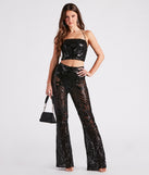 Glitzy Night Out Sequin Crop Top is a trendy pick to create 2023 concert outfits, festival dresses, outfits for raves, or to complete your best party outfits or clubwear!