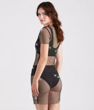 Fierce Summer Vibes Rhinestone Fishnet Mini Dress is a trendy pick to create 2023 concert outfits, festival dresses, outfits for raves, or to complete your best party outfits or clubwear!