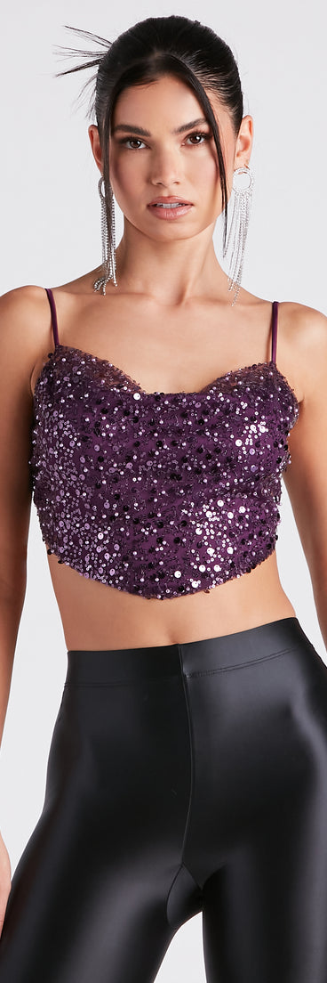 With fun and flirty details, Striking In Sequin Open Back Top shows off your unique style for a trendy outfit for the summer season!
