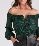 With fun and flirty details, Time To Shine Sequin Bodysuit shows off your unique style for a trendy outfit for the summer season!