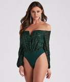 With fun and flirty details, Time To Shine Sequin Bodysuit shows off your unique style for a trendy outfit for the summer season!