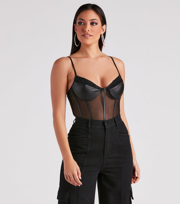 Daring Desire Mesh Lace Bodysuit | Windsor