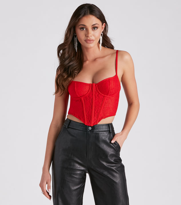 With fun and flirty details, Desire For Lace Mesh Corset Top shows off your unique style for a trendy outfit for the summer season!