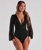 With fun and flirty details, Sheer And Sultry Plunging Bodysuit shows off your unique style for a trendy outfit for the summer season!