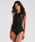 With fun and flirty details, Feelin' Fab In Fringe Bodysuit shows off your unique style for a trendy outfit for the summer season!