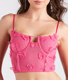 With fun and flirty details, Social Butterfly Mesh Corset Top shows off your unique style for a trendy outfit for the summer season!