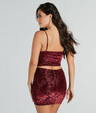 With fun and flirty details, the Twice As Flirty Flocked Velvet Bustier shows off your unique style for a trendy outfit for summer!
