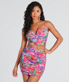 Maldives Please Tropical Mesh Bustier