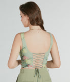With fun and flirty details, the Blooming Beauty Floral Ruched Mesh Corset Top shows off your unique style for a trendy outfit for summer!