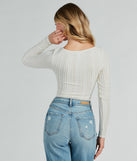 The tucked-in look of the Revival Texture Knit Long Sleeve Bodysuit creates a polished look and with fab details brings a distinct style to your outfit.