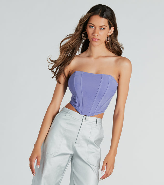 Windsor Night Out Worthy Cropped Corset Top