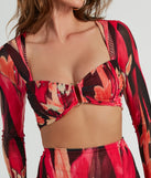 Whether fitted or flowy, the So Bold Long Sleeve Abstract Mesh Crop Top is a long-sleeve top that offers endless styling options as a layer or a standalone piece to elevate your outfit for the season.
