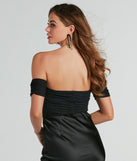 The tucked-in look of the Bring The Allure Off-The-Shoulder Ruched Bodysuit creates a polished look and with fab details brings a distinct style to your outfit.