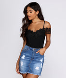 With fun and flirty details, Crochet Details Bodysuit shows off your unique style for a trendy outfit for the summer season!
