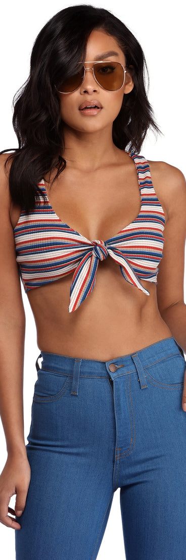Get With The Ties Crop Top