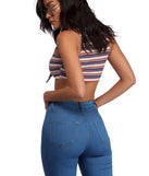 Get With The Ties Crop Top