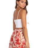 With fun and flirty details, Crop Till You Drop Top shows off your unique style for a trendy outfit for the summer season!