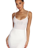 Bride Heat Stone Bodysuit