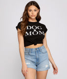 With fun and flirty details, Dog Mom Graphic Crop Tee shows off your unique style for a trendy outfit for the summer season!