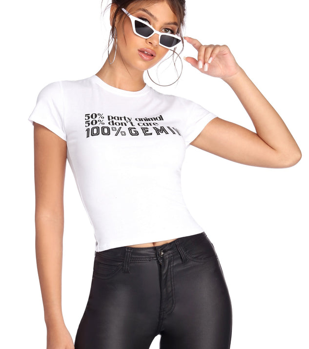 With fun and flirty details, 100 Percent Tee Shirt shows off your unique style for a trendy outfit for the summer season!