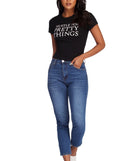With fun and flirty details, Hustle For Pretty Things Tee shows off your unique style for a trendy outfit for the summer season!