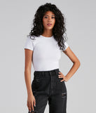 With fun and flirty details, Basic Necessity Knit Bodysuit shows off your unique style for a trendy outfit for the summer season!