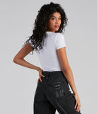 With fun and flirty details, Basic Necessity Knit Bodysuit shows off your unique style for a trendy outfit for the summer season!