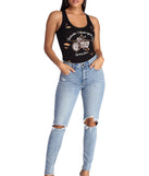 With fun and flirty details, Nashville Motorcycle Club Bodysuit shows off your unique style for a trendy outfit for the summer season!