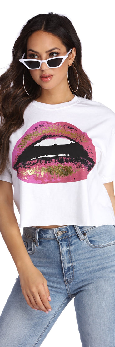 Pucker Up Graphic Top