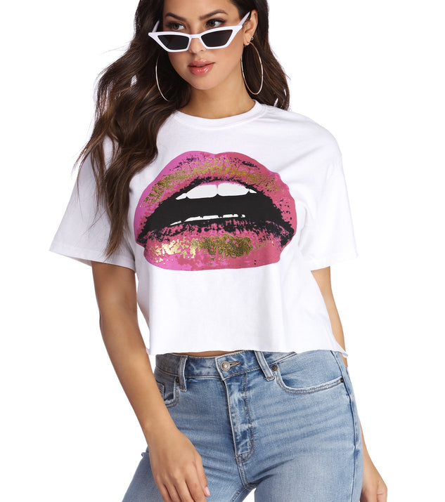 Pucker Up Graphic Top