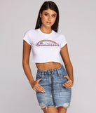 With fun and flirty details, Sunkissed Script Tee shows off your unique style for a trendy outfit for the summer season!