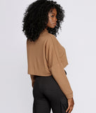 Zip Up Mock Neck Pullover