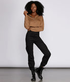 Zip Up Mock Neck Pullover