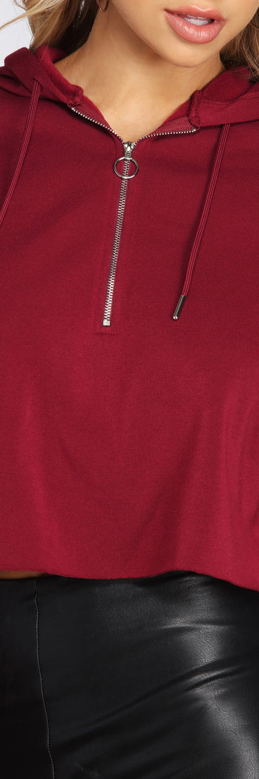 Sporty Gal Cropped Hoodie