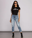 With fun and flirty details, Celebrate Me Graphic Tee shows off your unique style for a trendy outfit for the summer season!