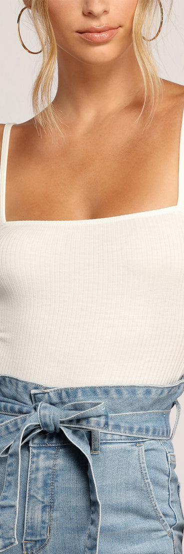 Need It Now Ribbed Bodysuit