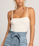 Need It Now Ribbed Bodysuit