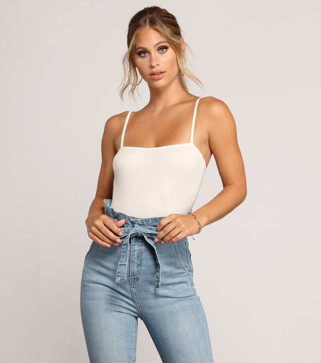 Need It Now Ribbed Bodysuit