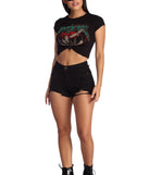 With fun and flirty details, Adventure Screen Cropped Tee shows off your unique style for a trendy outfit for the summer season!