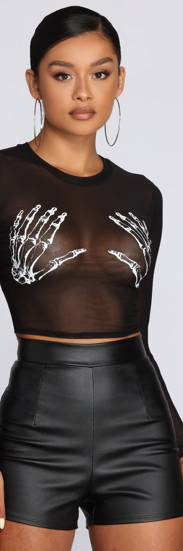 Bad To The Bone Crop Top