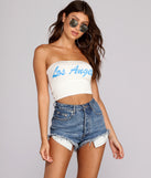 Los Angeles Graphic Tube Top