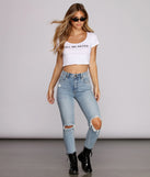 Call Me Never Crop Top