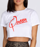 Queen Graphic Crop Top